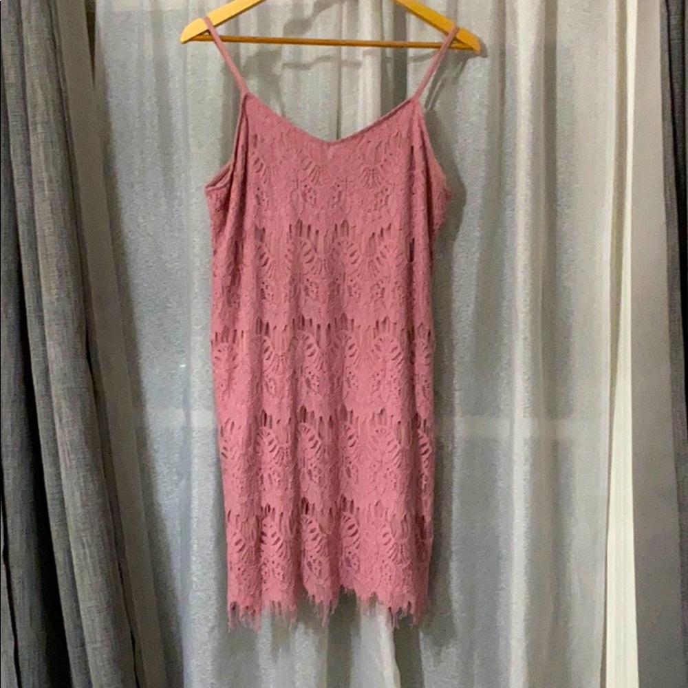 Mauve Lace Dress